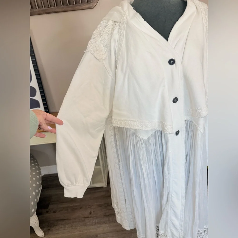 Free People • Float On Duster Hooded Cardigan